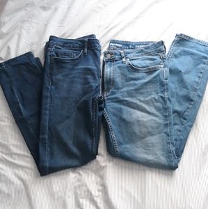 ☆2 Pairs of Calvin Klein Boyfriend Jeans